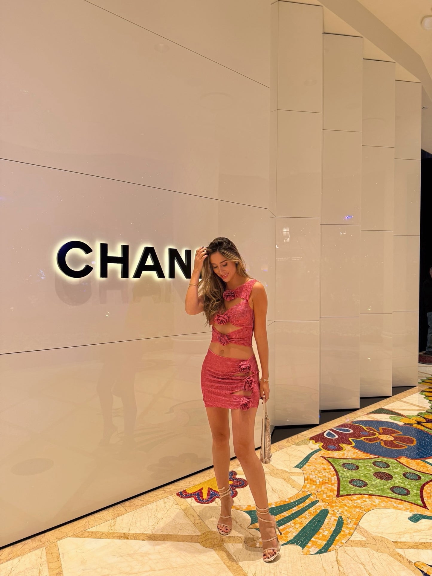 Jessica Rose Cut Out Top and Mini Skirt