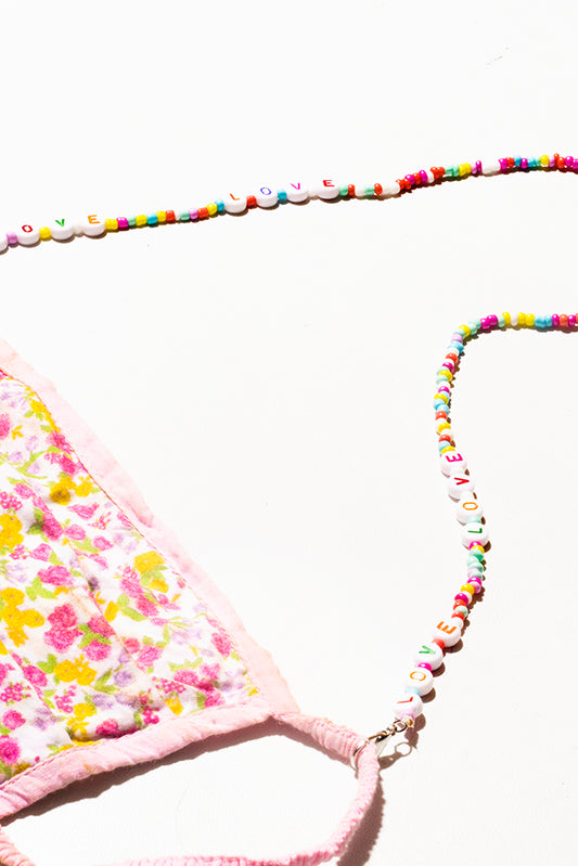 Cadena Love Delgada Lentes y/o Cubrebocas