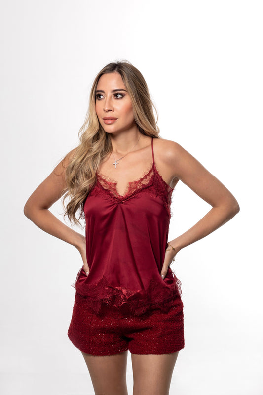 Burgundy Camisole