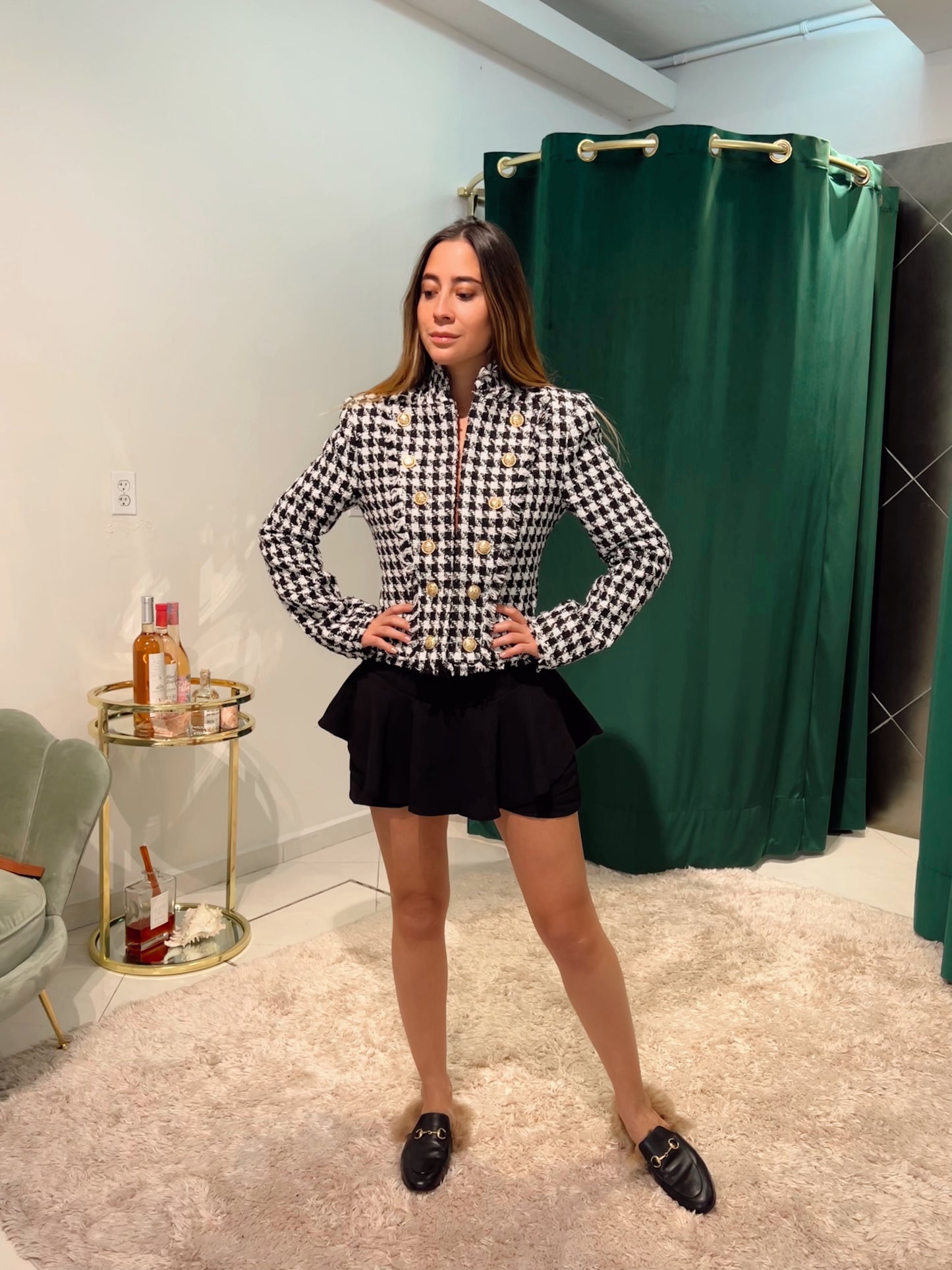 Alia Black Skort